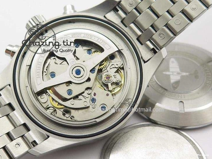 MIROTIME 0315 Pilot Chrono SS IW387809 ZF 1:1 Best Edition Silver Dial On SS Bracelet A Trendsetting 7327